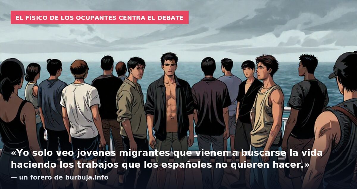 El físico de los ocupantes centra el debate: «Yo solo veo jovenes migrantes que vienen a buscarse la vida haciendo los trabajos que los españoles no quieren hacer.» — un forero de burbuja.info