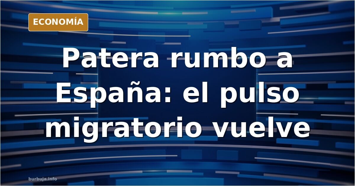 Embarcación con personas migrantes navegando hacia la costa española, imagen que reabre el debate sobre inmigración