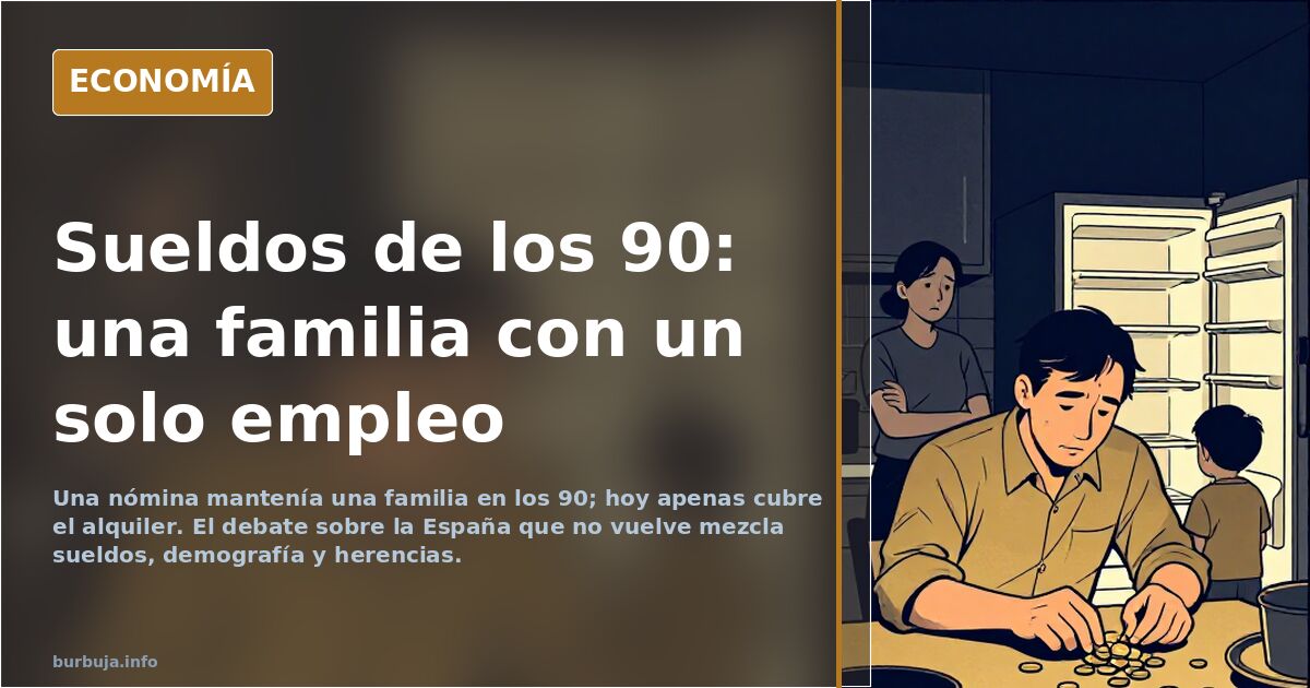 La España que añora el 92: sueldos que mantenían una familia