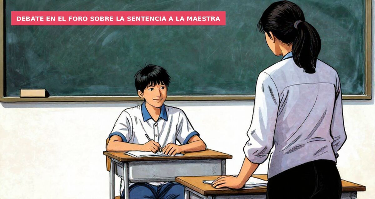 Debate en el foro sobre la sentencia a la maestra