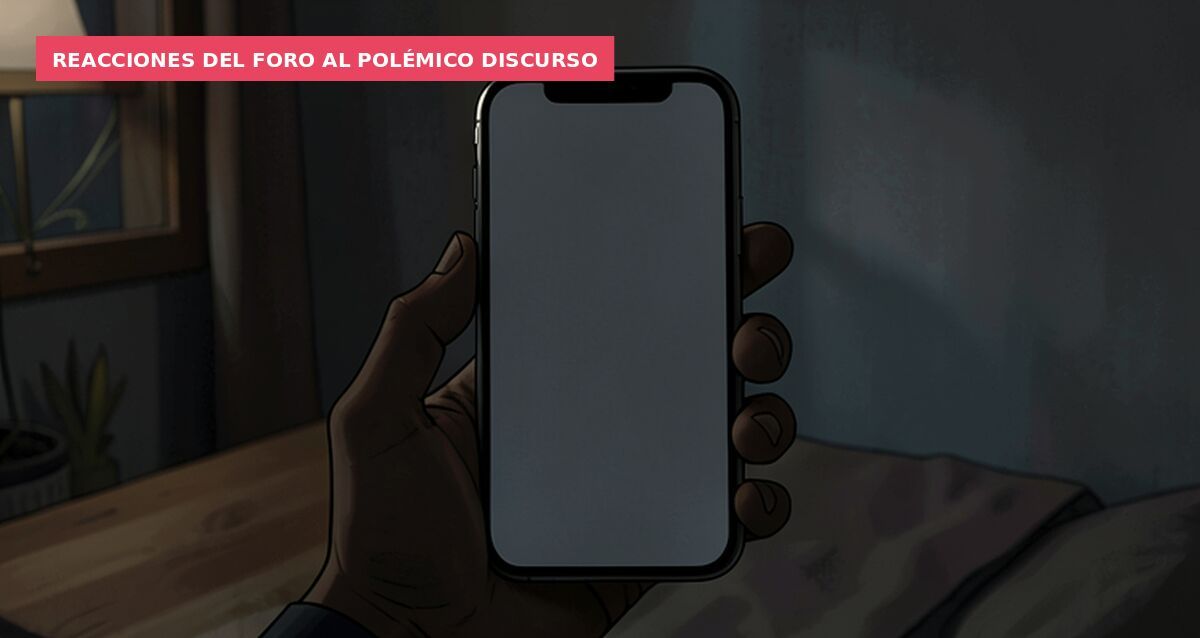 Reacciones del foro al polémico discurso