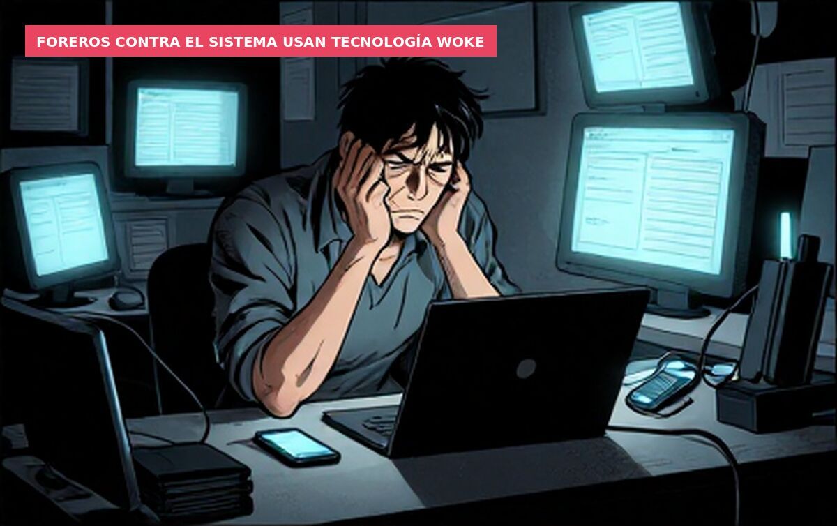 Foreros contra el sistema usan tecnología woke