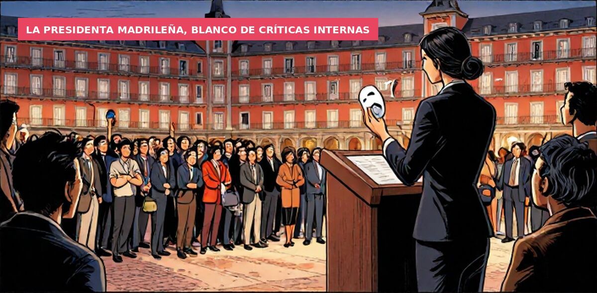 La presidenta madrileña, blanco de críticas internas