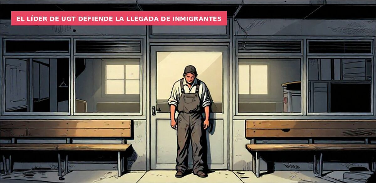 El líder de UGT defiende la llegada de inmigrantes