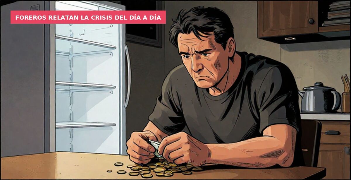 Foreros relatan la crisis del día a día