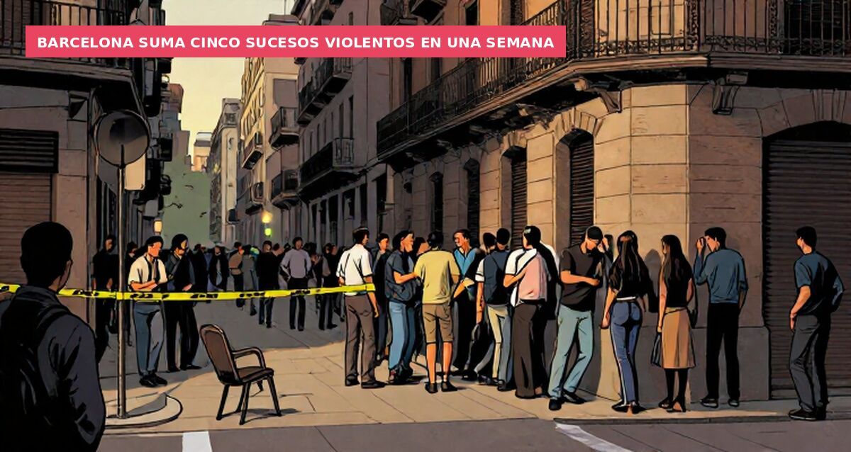 Barcelona suma cinco sucesos violentos en una semana