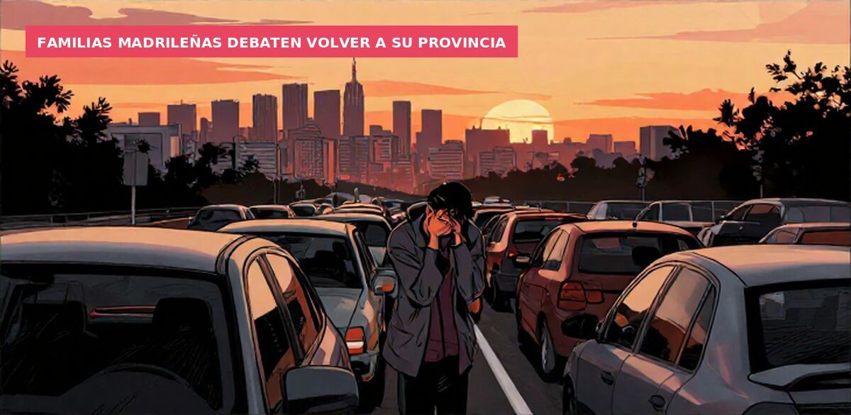 Familias madrileñas debaten volver a su provincia