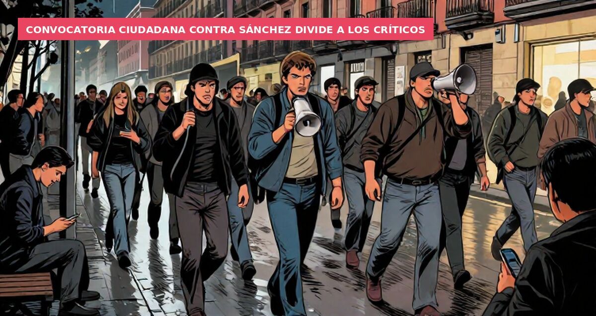 Convocatoria ciudadana contra Sánchez divide a los críticos