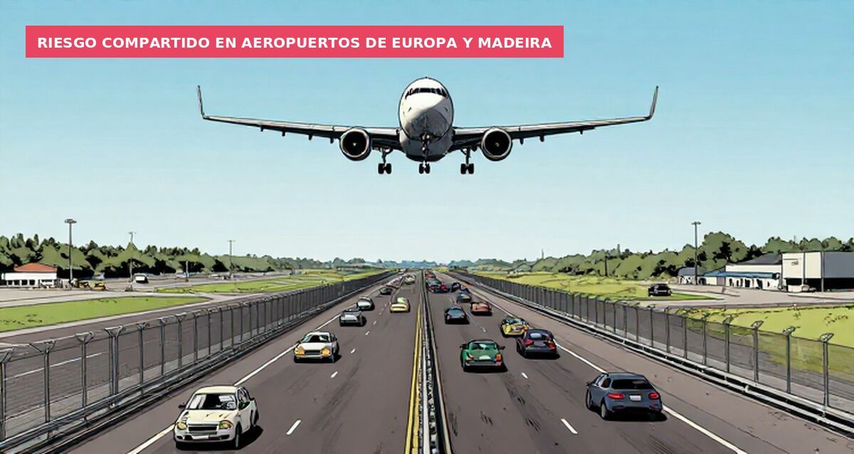 Riesgo compartido en aeropuertos de Europa y Madeira