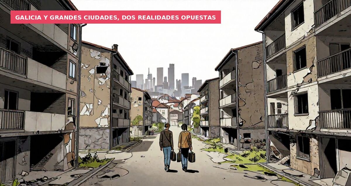 Galicia y grandes ciudades, dos realidades opuestas