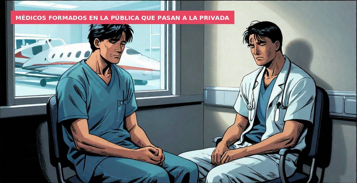 Médicos formados en la pública que pasan a la privada