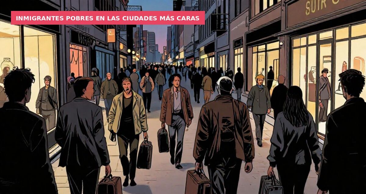 Inmigrantes pobres en las ciudades más caras