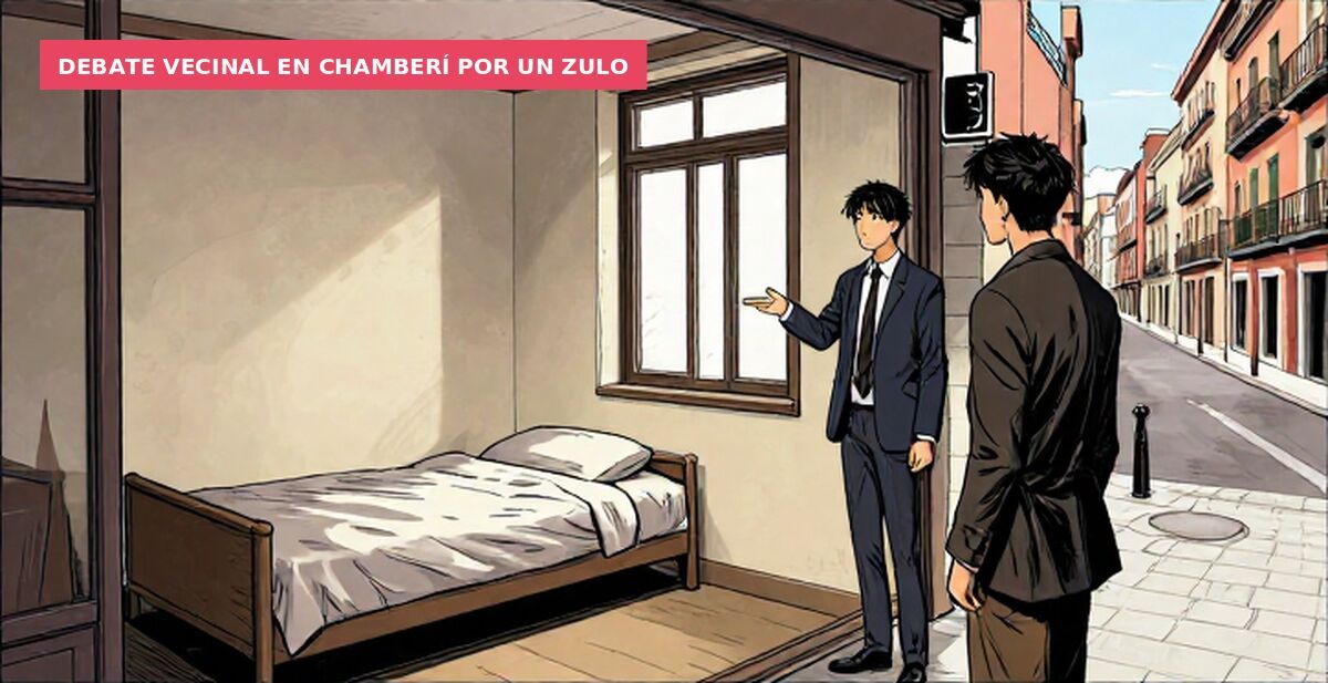 Debate vecinal en Chamberí por un zulo