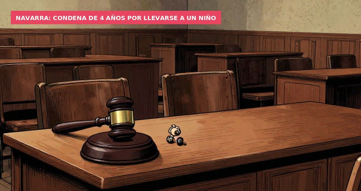 Navarra: condena de 4 años por llevarse a un niño
