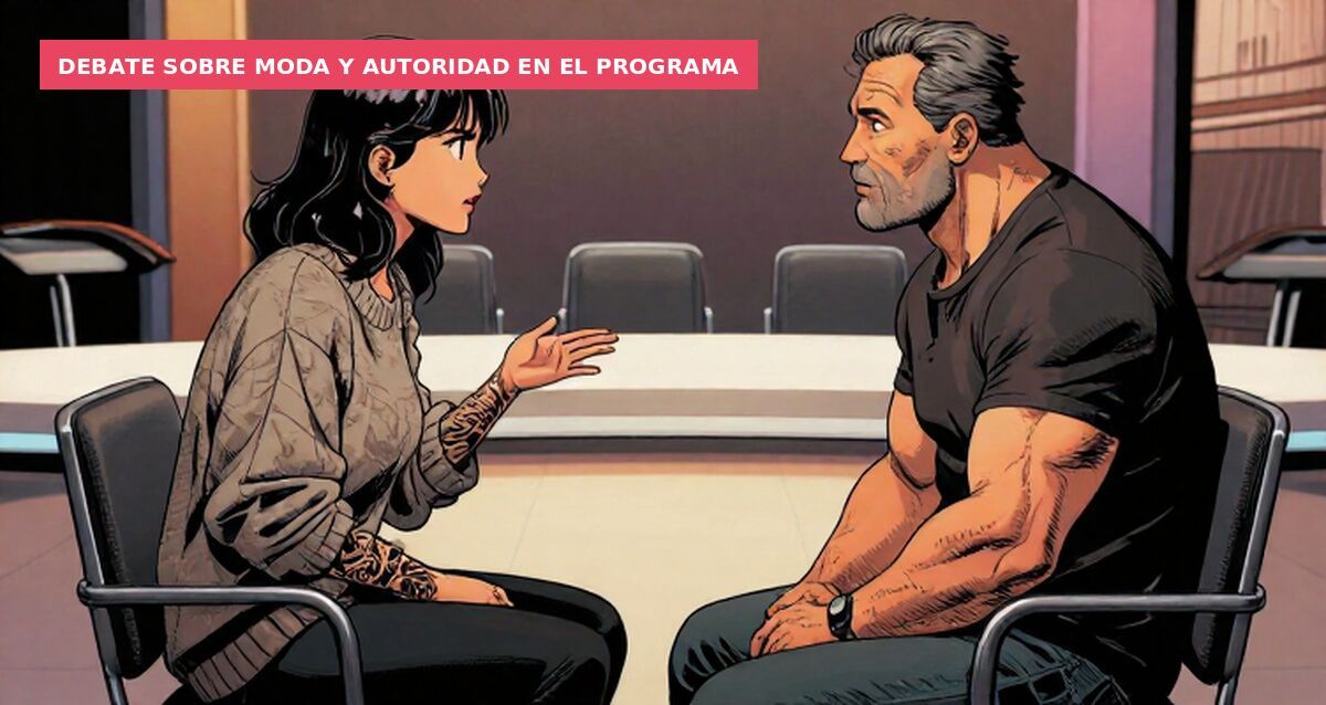 Debate sobre moda y autoridad en el programa
