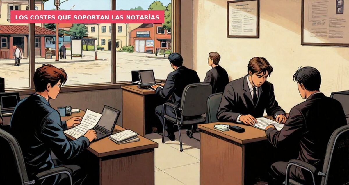 Los costes que soportan las notarías