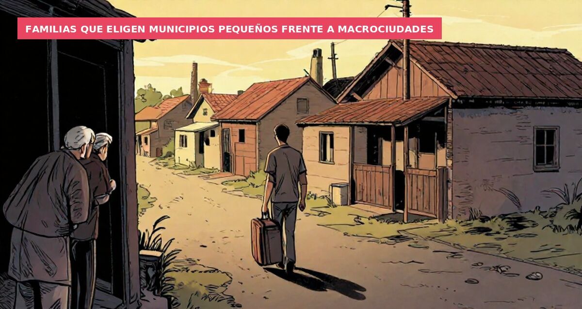 Familias que eligen municipios pequeños frente a macrociudades