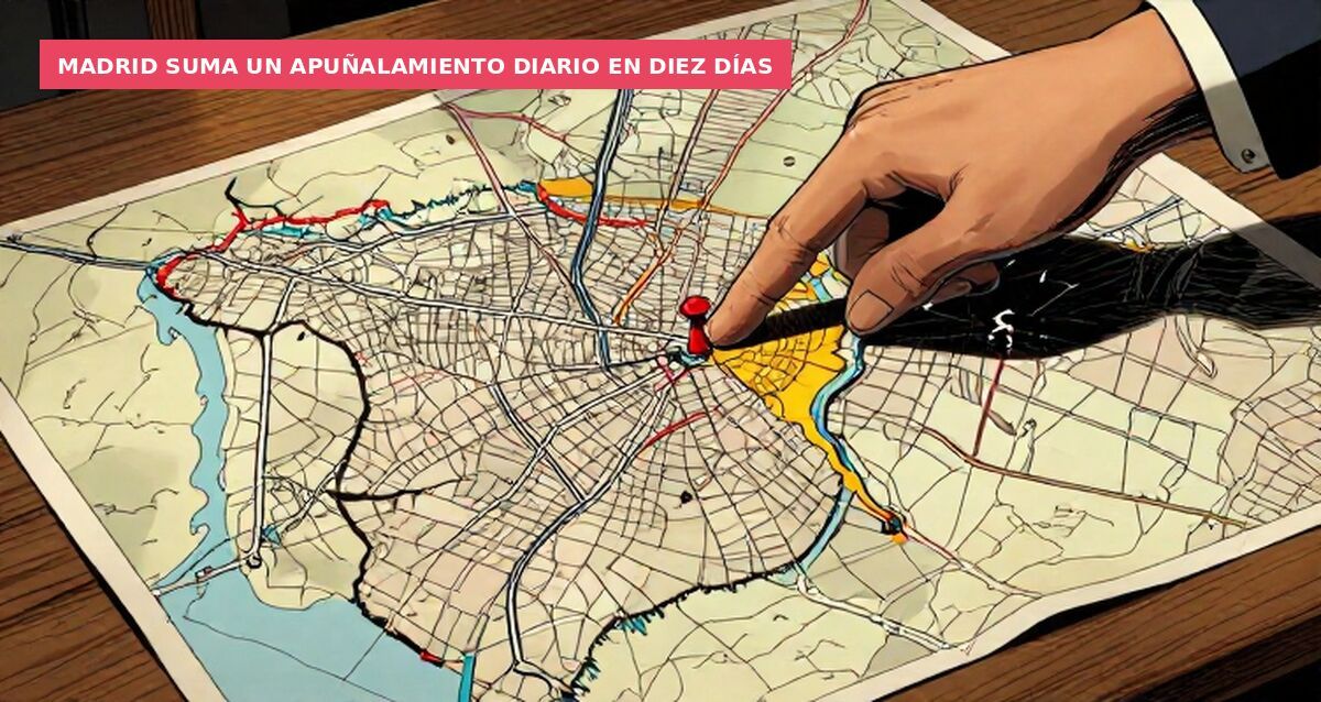 Madrid suma un apuñalamiento diario en diez días