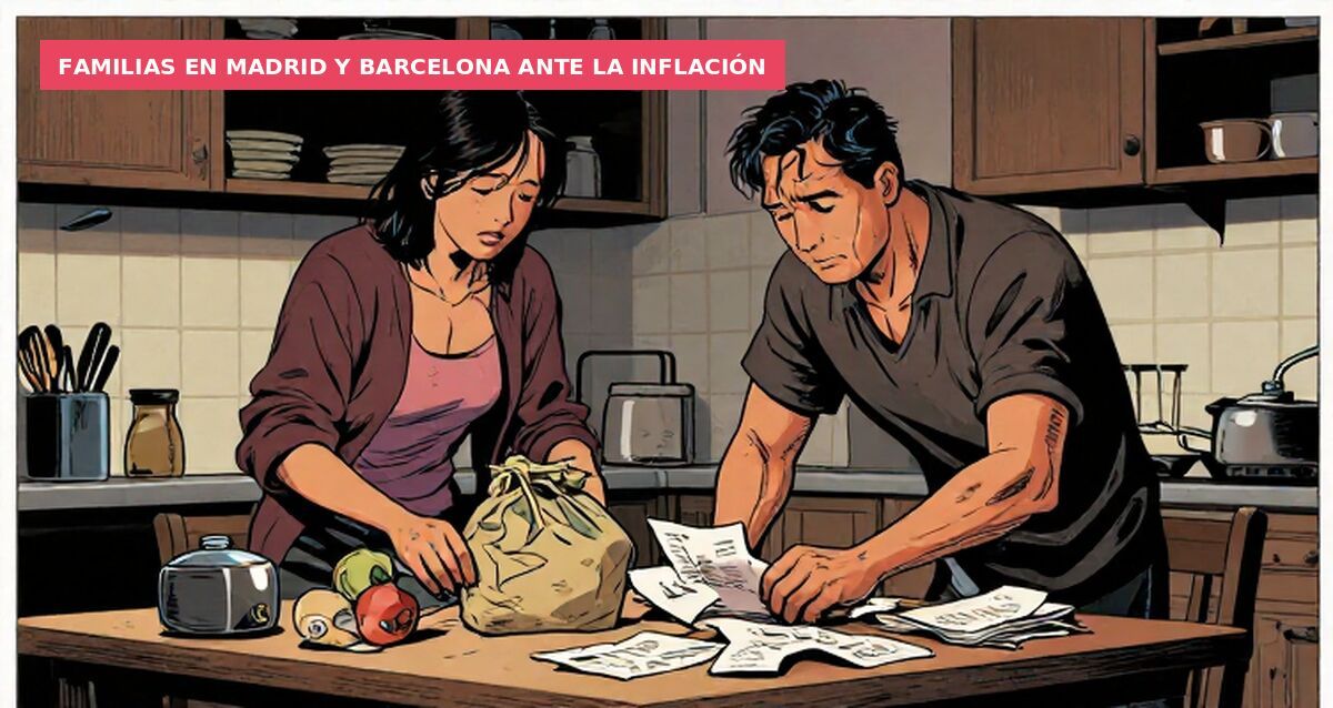 Familias en Madrid y Barcelona ante la inflación