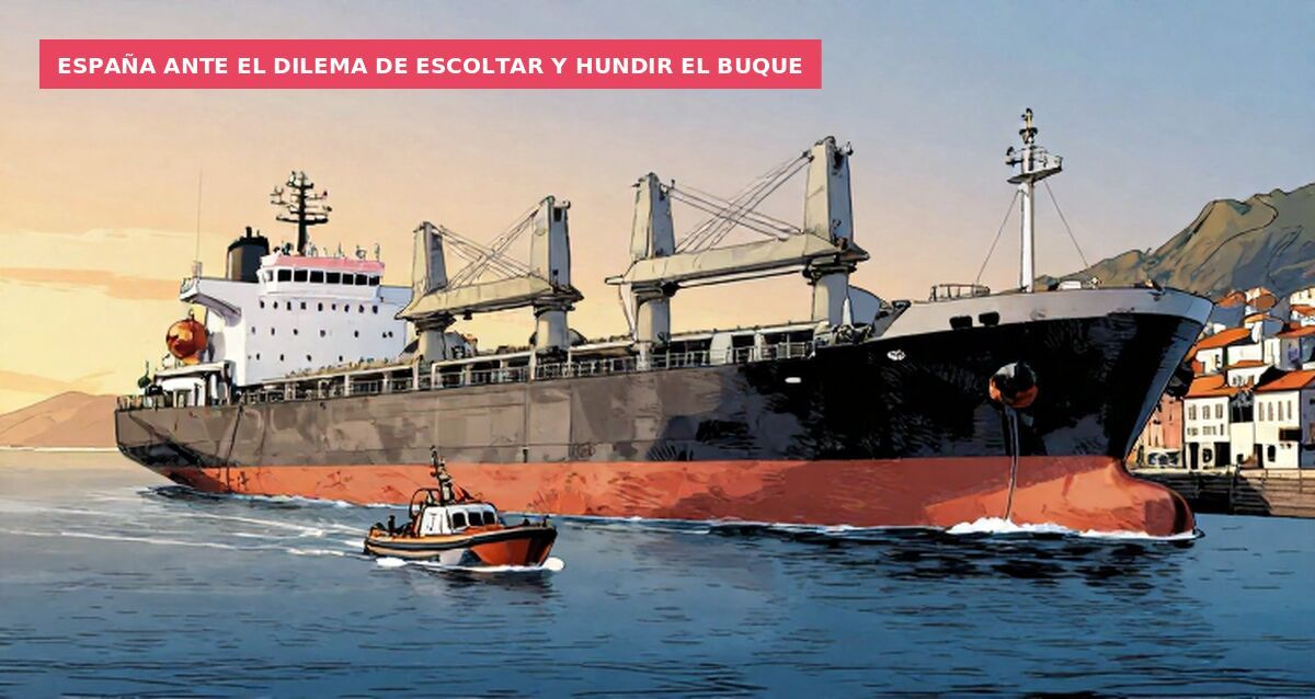 España ante el dilema de escoltar y hundir el buque