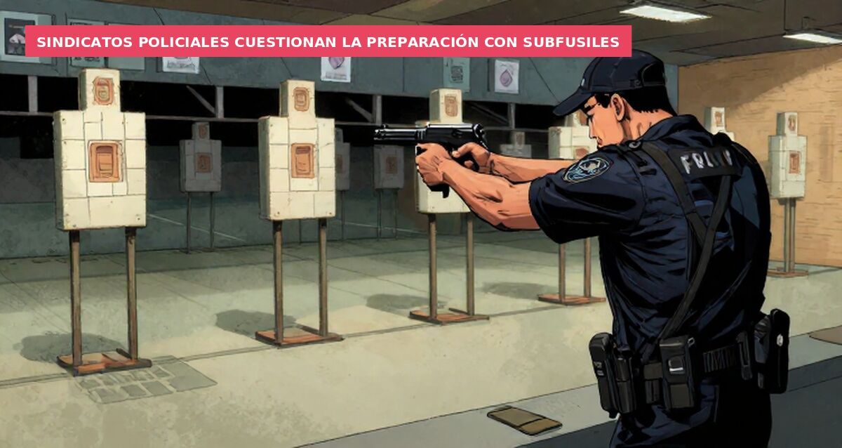 Sindicatos policiales cuestionan la preparación con subfusiles