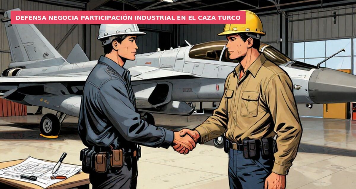 Defensa negocia participación industrial en el caza turco
