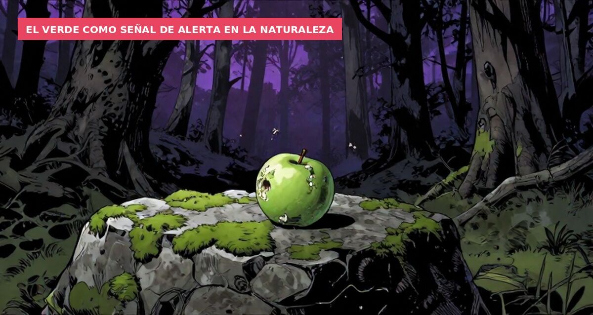 El verde como señal de alerta en la naturaleza