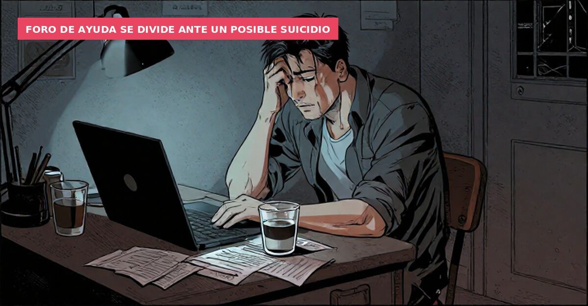 Foro de ayuda se divide ante un posible suicidio