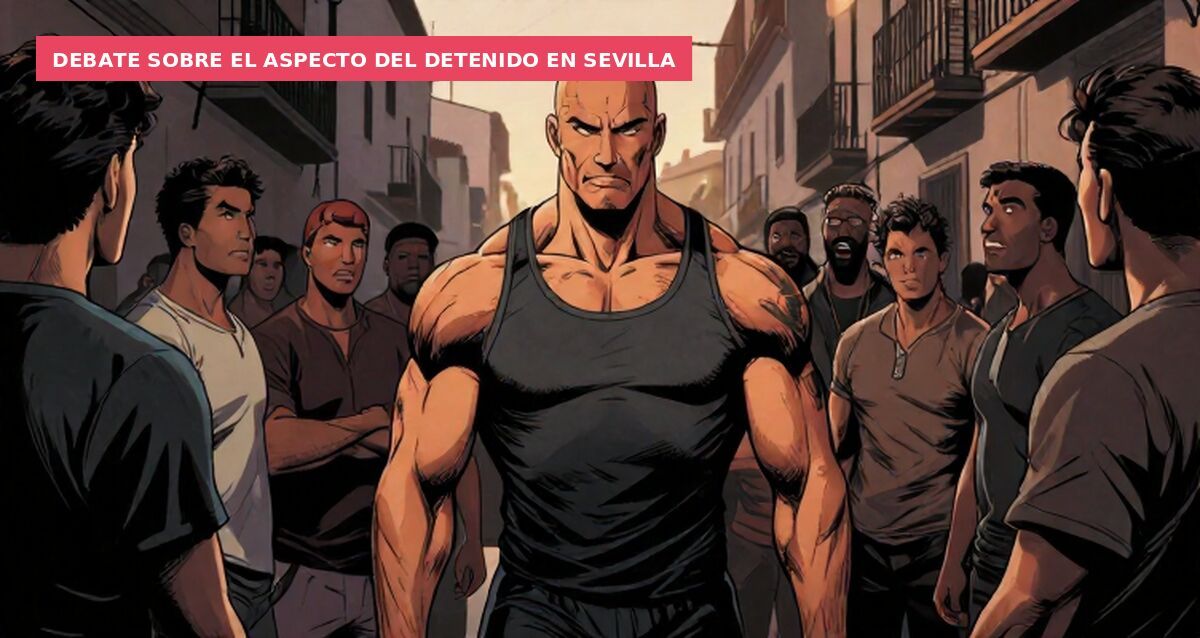 Debate sobre el aspecto del detenido en Sevilla