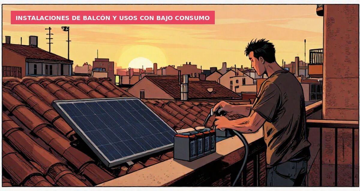 Instalaciones de balcón y usos con bajo consumo