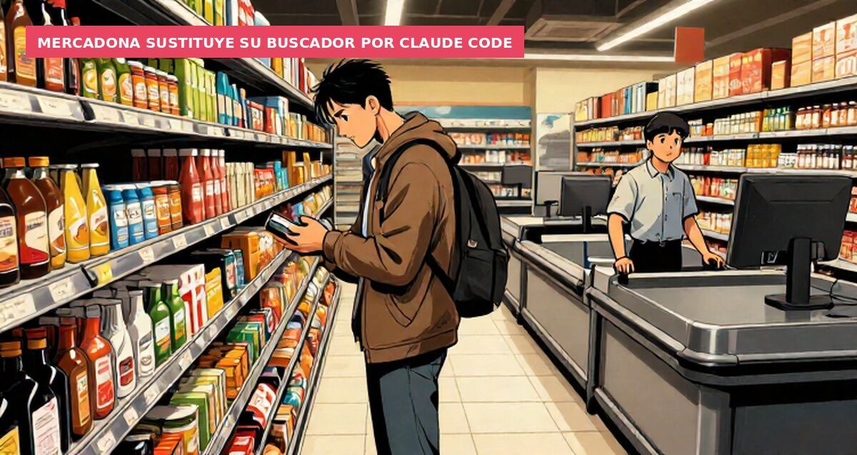 Mercadona sustituye su buscador por Claude Code
