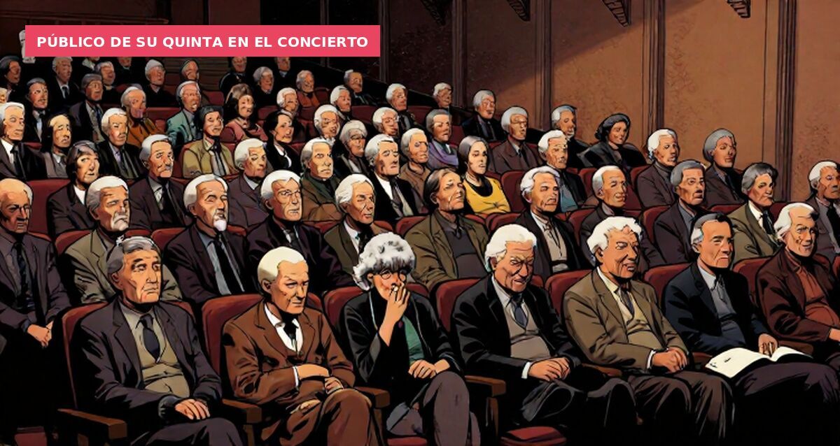 Público de su quinta en el concierto