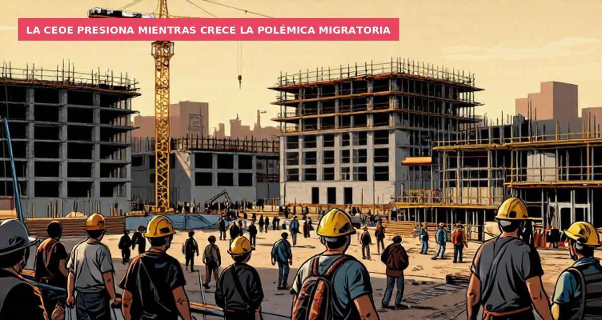 La CEOE presiona mientras crece la polémica migratoria