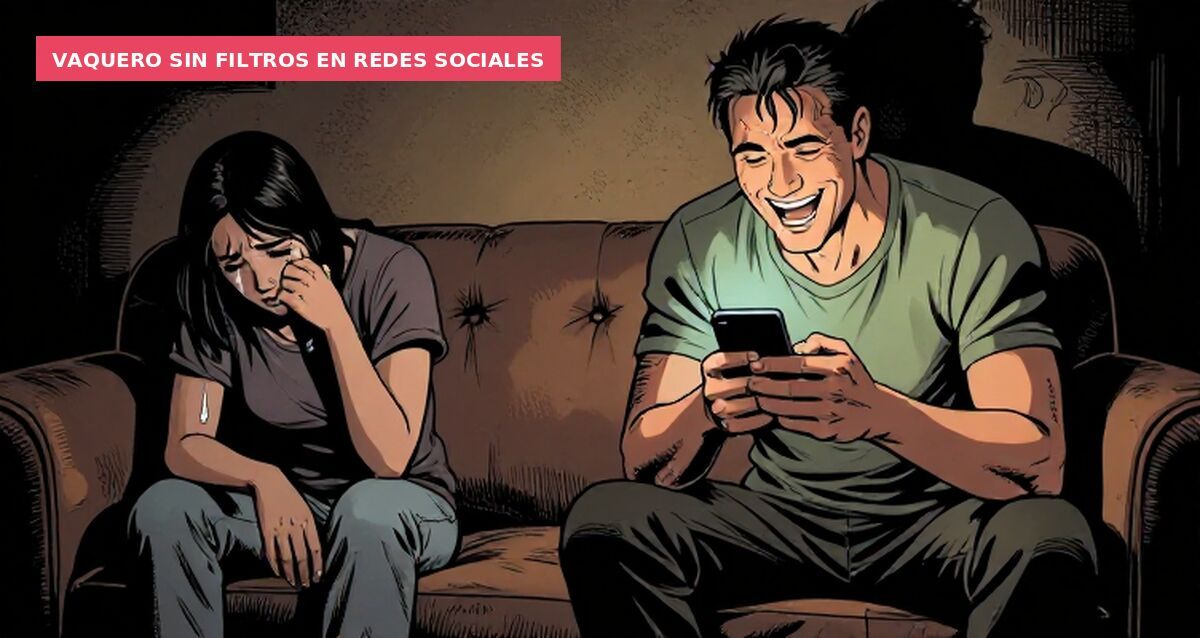 Vaquero sin filtros en redes sociales