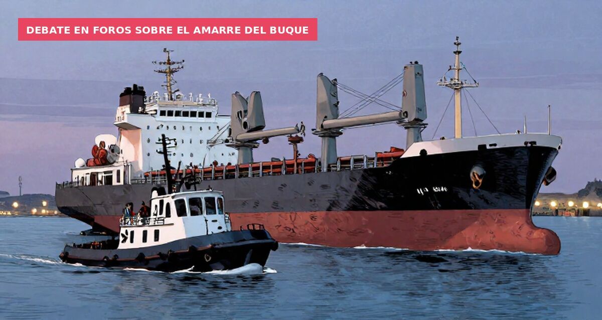 Debate en foros sobre el amarre del buque