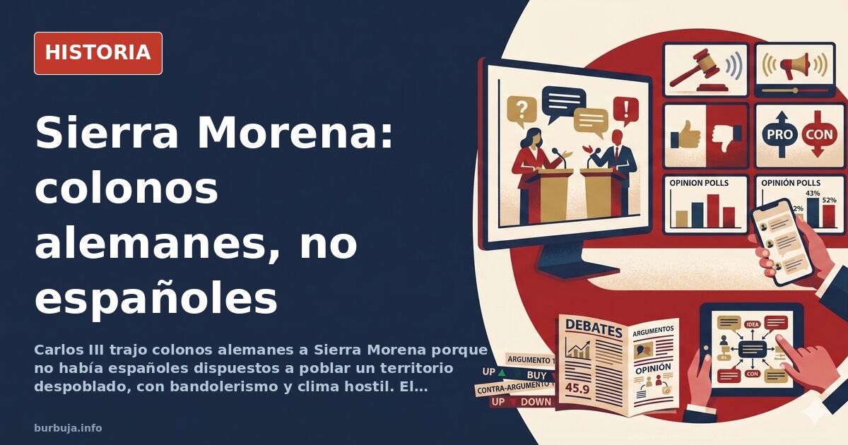 Mapa histórico de las Nuevas Poblaciones de Sierra Morena fundadas por Carlos III con colonos alemanes