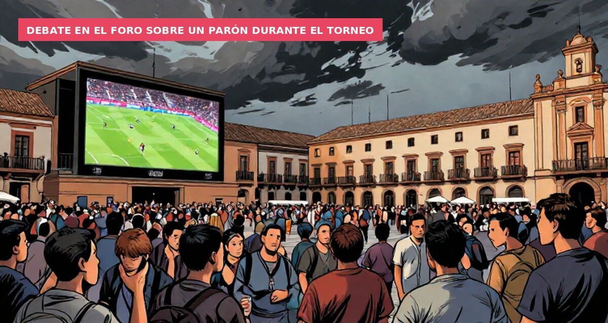Debate en el foro sobre un parón durante el torneo