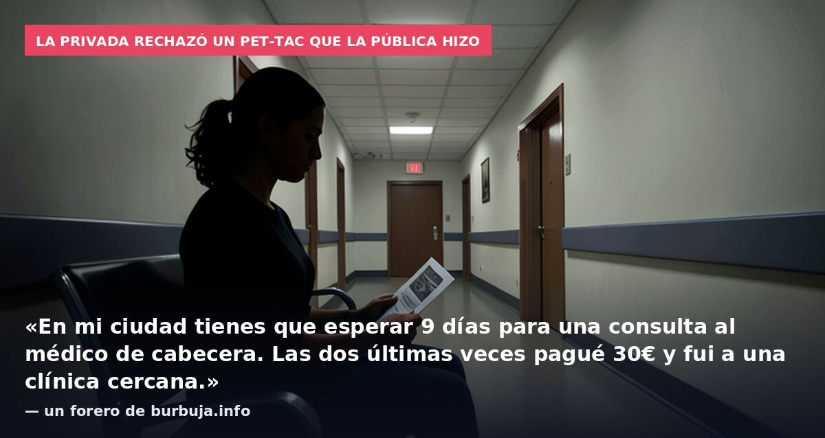 Los españoles huyen de la Sanidad pública , entradas masivas Sanidad privada