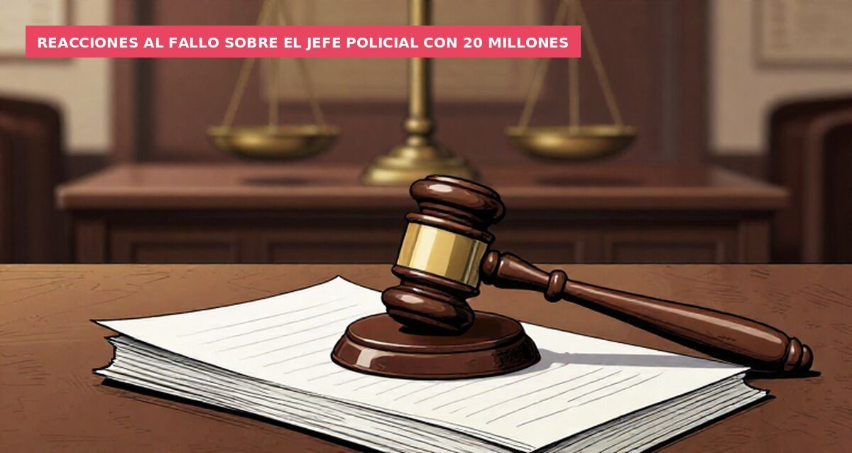 Reacciones al fallo sobre el jefe policial con 20 millones