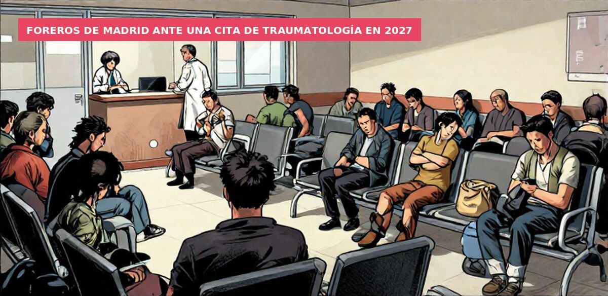 Foreros de Madrid ante una cita de traumatología en 2027