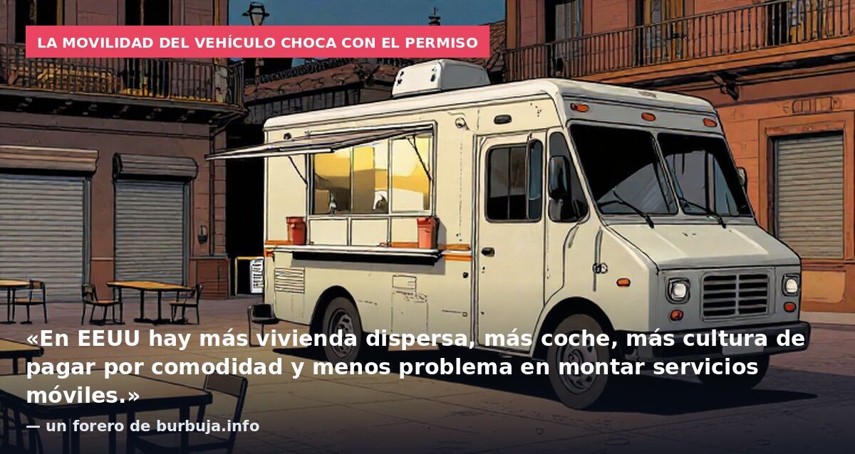 La movilidad del vehículo choca con el permiso: «En EEUU hay más vivienda dispersa, más coche, más cultura de pagar por comodidad y menos problema en montar servicios móviles.» — un forero de burbuja.info