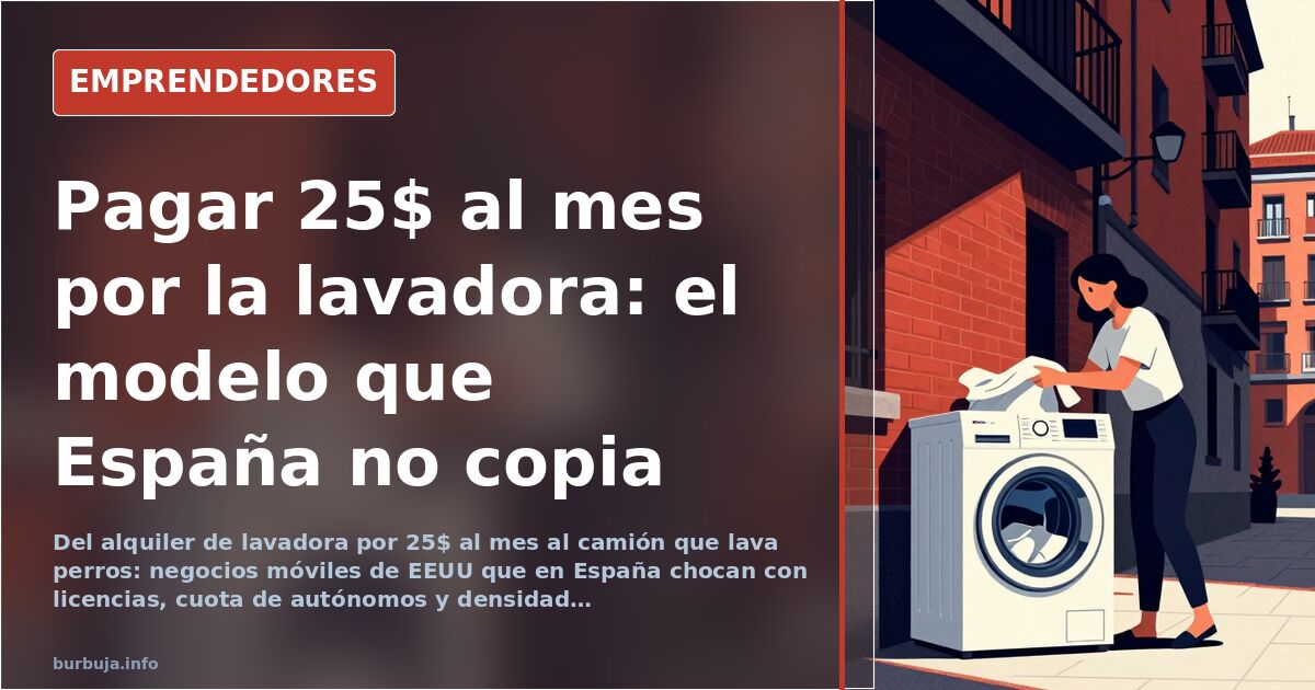 Furgoneta de servicio móvil aparcada en una calle residencial junto a una vivienda unifamiliar
