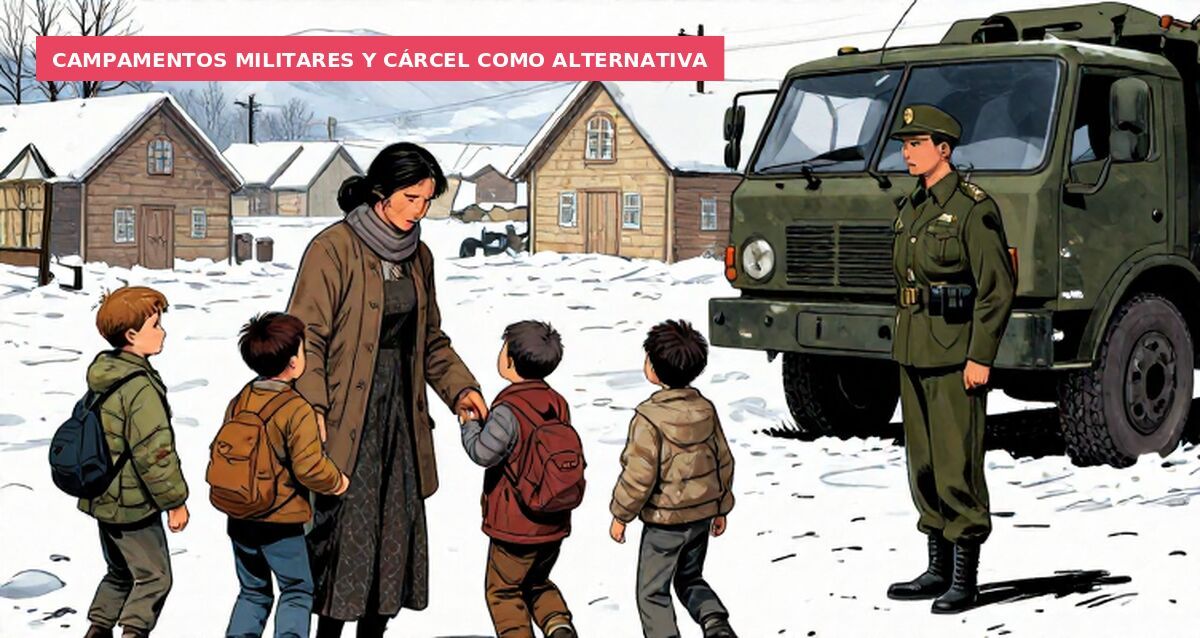 Campamentos militares y cárcel como alternativa