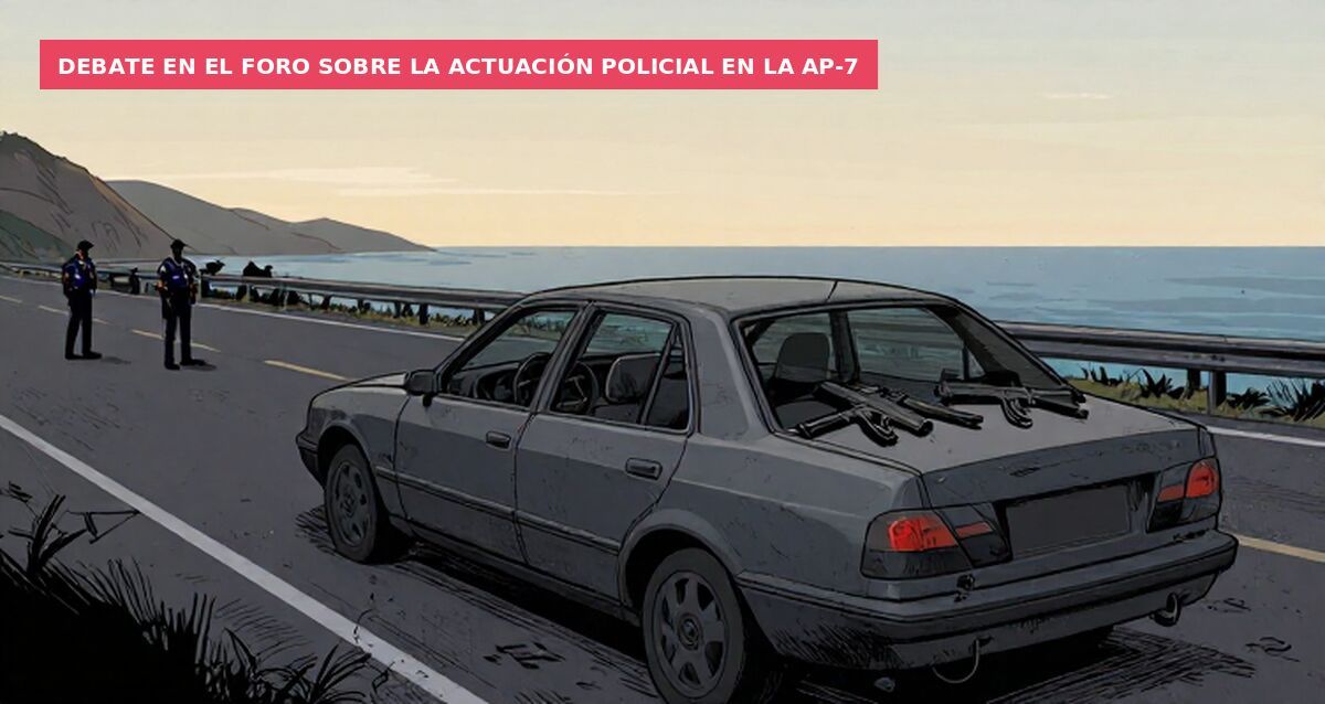 Debate en el foro sobre la actuación policial en la AP-7