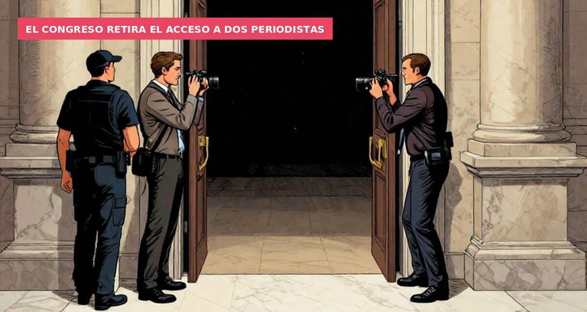 El Congreso retira el acceso a dos periodistas