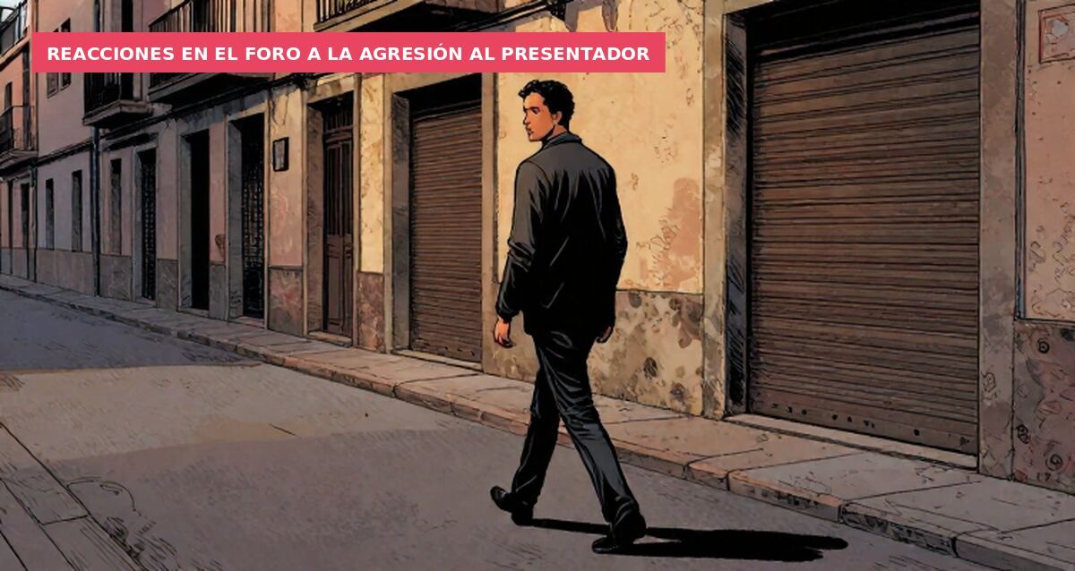 Reacciones en el foro a la agresión al presentador