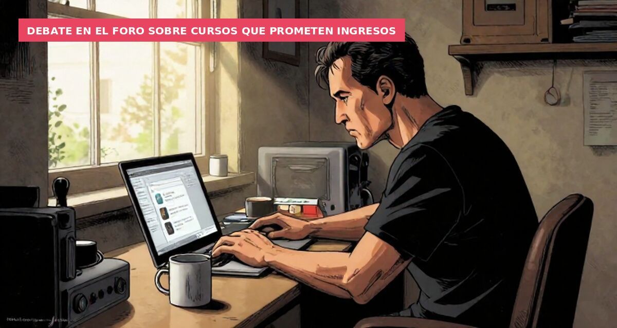 Debate en el foro sobre cursos que prometen ingresos
