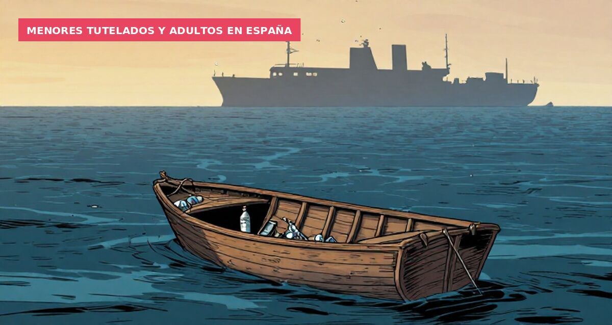 Menores tutelados y adultos en España