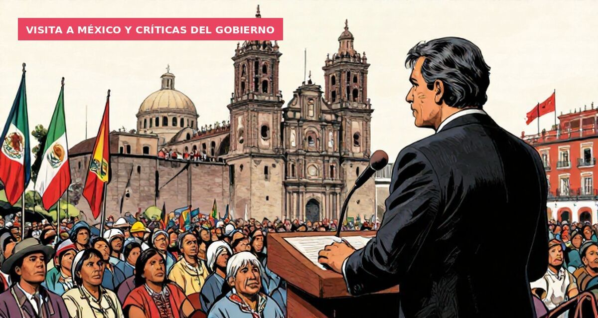 Visita a México y críticas del gobierno