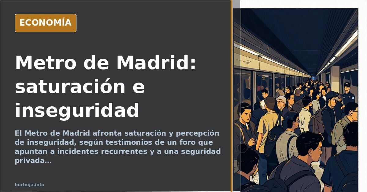 Metro de Madrid: saturación y percepción de inseguridad